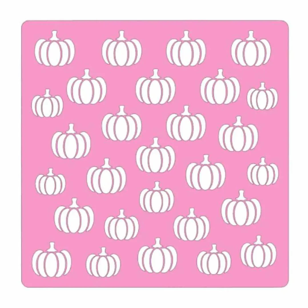 Stencil Halloween - Patrón mini Calabazas 1