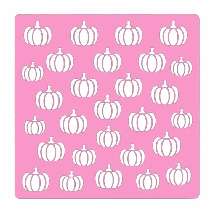 Stencil Halloween - Patrón mini Calabazas 1