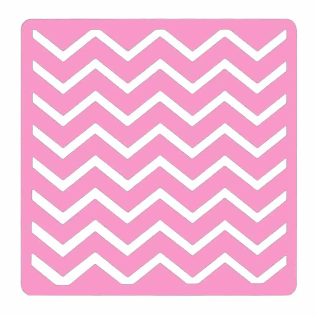 Stencil para Galletas - Patrón Chevron 1