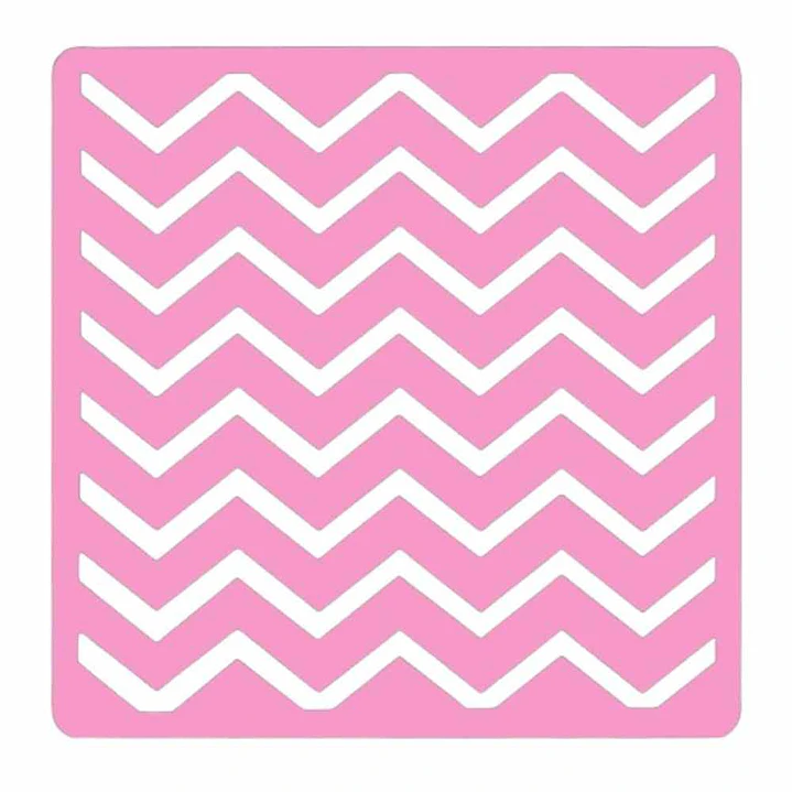 Stencil para Galletas - Patrón Chevron 1