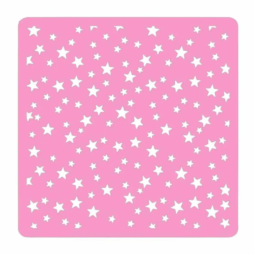 Stencil para Galletas - Patrón estrellitas 1