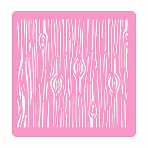 Stencil para Galletas - Patrón tronco de árbol