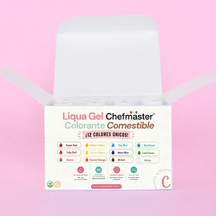 Set A: 12 Colores Liqua-Gel Chefmaster 21mL