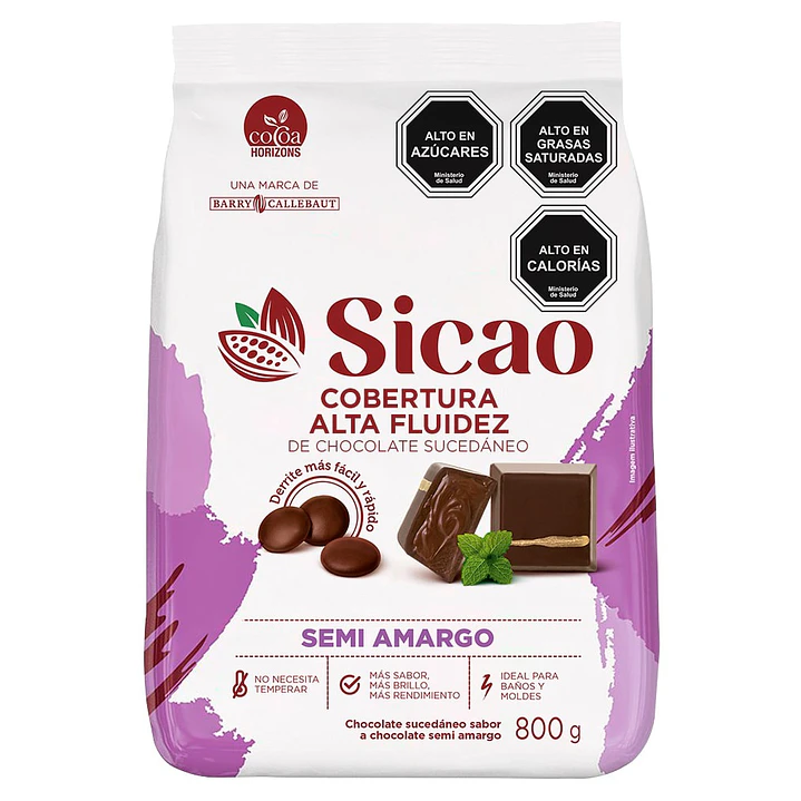 Sicao Alta Fluidez Semi Amargo 500g 1
