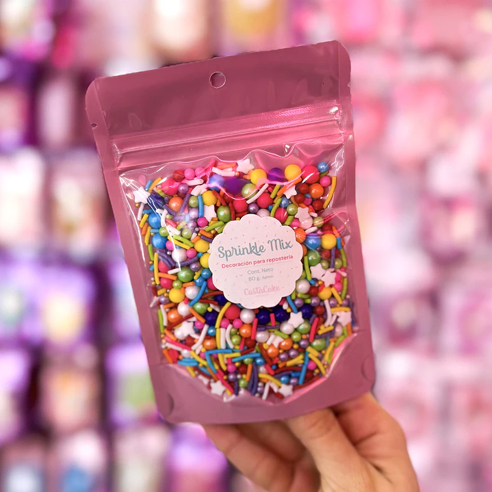 Sprinkle Mix Colores Colorido 80gr 1