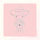 Stencil Pinta tu galleta - Vaquero - Miniatura 1