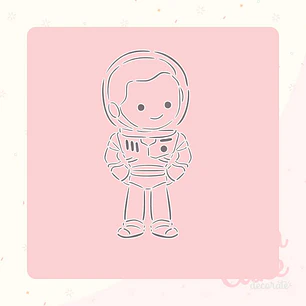Stencil Pinta tu galleta - Astronauta Buzz Lightyear