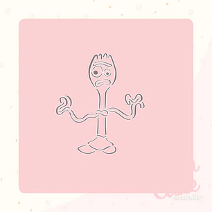 Stencil Pinta tu galleta - Forky
