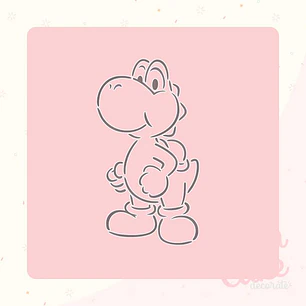 Stencil Pinta tu galleta - Yoshi
