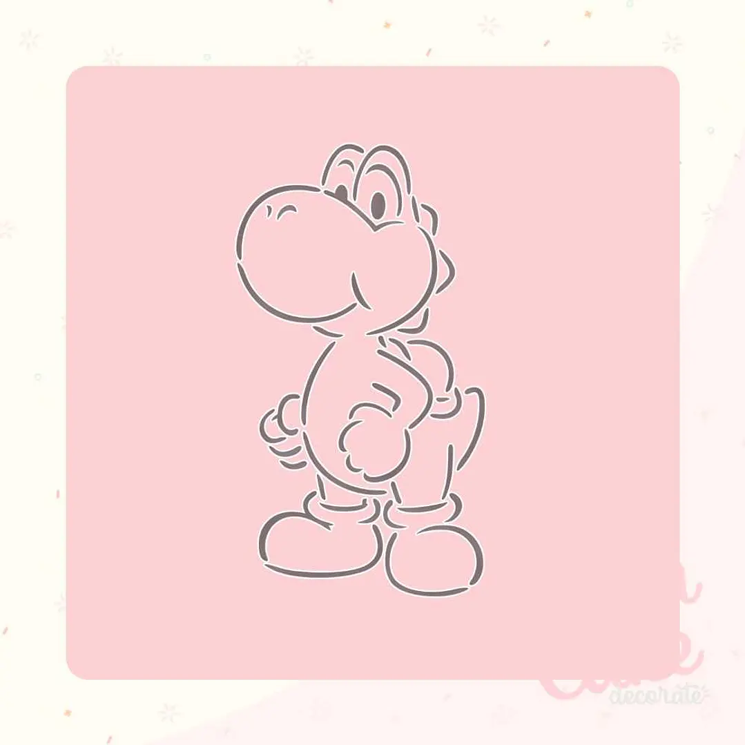 Stencil Pinta tu galleta - Yoshi 1