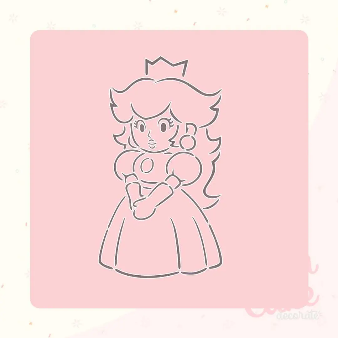 Stencil Pinta tu galleta - Peach 1