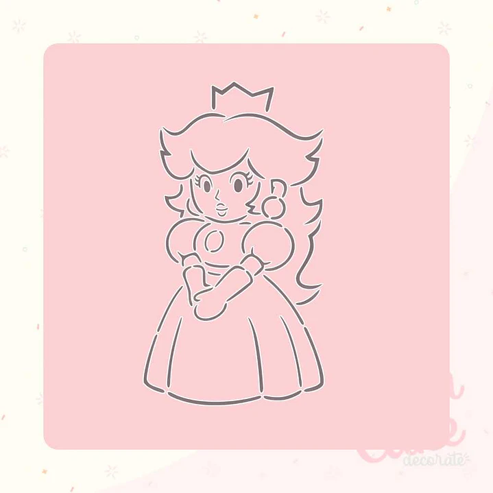 Stencil Pinta tu galleta - Peach 1