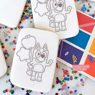 Stencil Pinta tu galleta - Bluey
