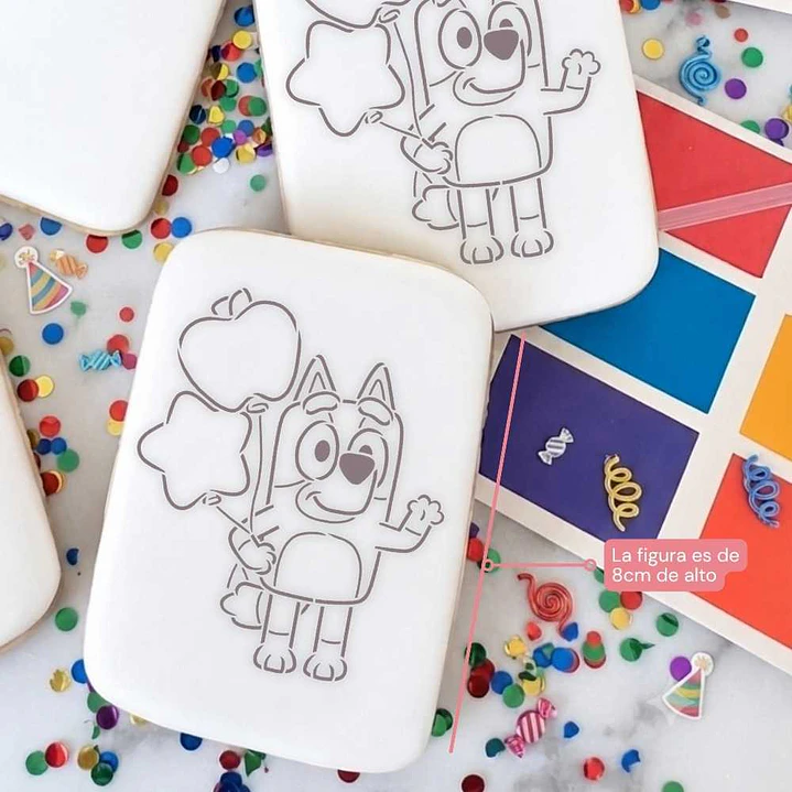 Stencil Pinta tu galleta - Bluey 2