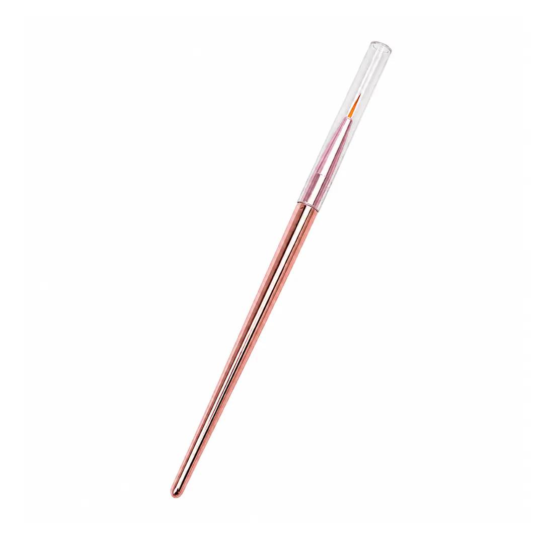 Pincel extra fino rosado metálico - 1 unidad 1