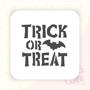 Stencil Halloween - Trick or treat