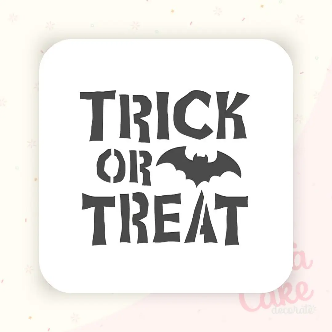 Stencil Halloween - Trick or treat 1