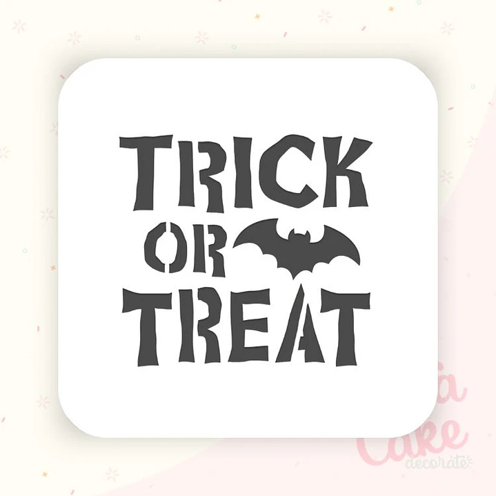 Stencil Halloween - Trick or treat 1