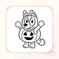 Stencil Pinta tu galleta - Bluey halloween - Miniatura 1