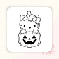 Stencil Pinta tu galleta - Hello Kitty calabaza - Miniatura 1
