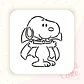 Stencil Pinta tu galleta - Snoopy halloween - Miniatura 1