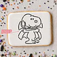 Stencil Pinta tu galleta - Snoopy halloween - Miniatura 2