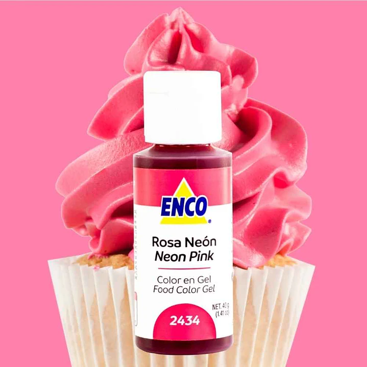 Colorante ENCO Rosa Neón - 40g 2