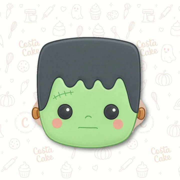 Cortador para Galletas Frankenstein 8 cm- CON STAMP 1