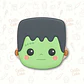 Cortador para Galletas Frankenstein 8 cm- CON STAMP - Miniatura 1