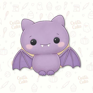 Cortador para Galletas Murciélago 8cm - CON STAMP