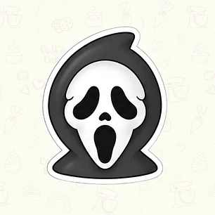 Cortador con stamp para Galletas SCARY FACE