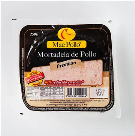Mac Pollo Mortadela Premium (250 grs)