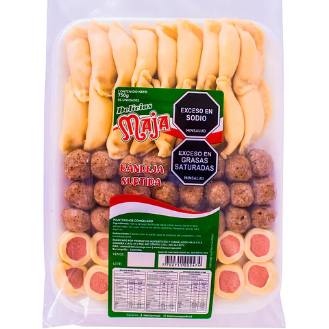 Bandeja Delicias Maja Surtida 750 grs x 56 Unds