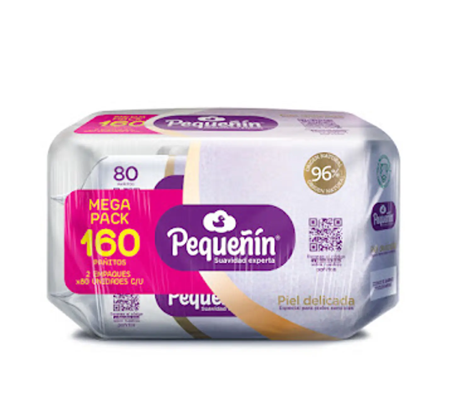 Small Wet Wipes for Delicate Skin Jumbo Pack of 160 1
