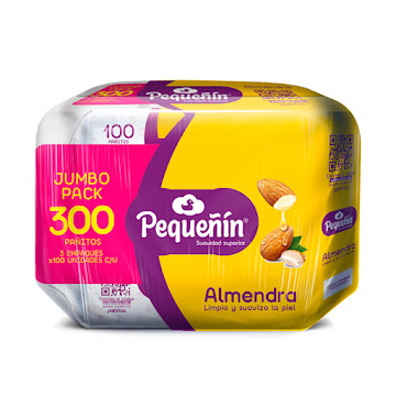 Toallitas Húmedas Pequeñín Almendra Jumbo Pack 300 Und