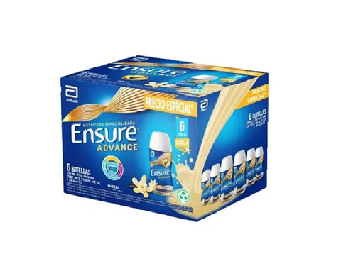 Bebida Ensure Vainilla 220 Ml x 6 Unds