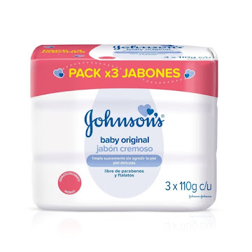 Jabón Bebé Johnsons Original Tripack 330 grs
