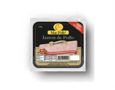 Mac Pollo Jamon Premium Pollo (250n grs)