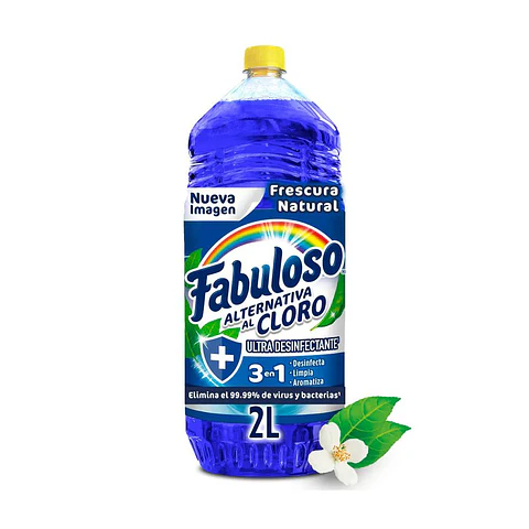 Limpia Pisos Fabuloso Alternativa al Cloro Ultra Desinfectante 2L