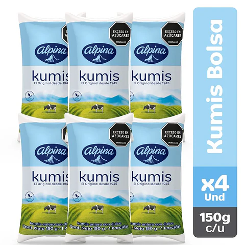 Kumis Alpina 150 grs x 6 Unds