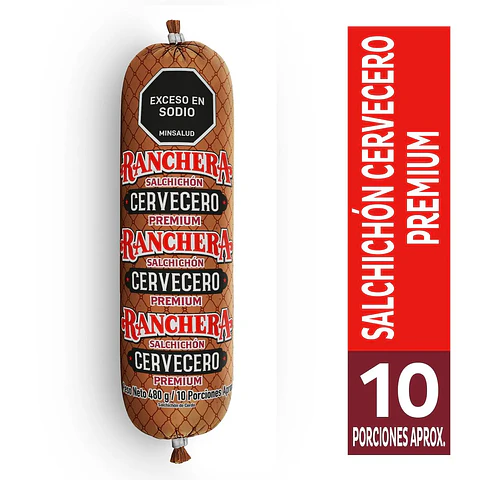 Salchichón Ranchera Cervecero Premium 480 grs