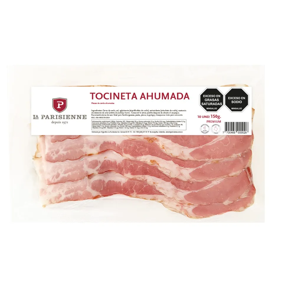 Tocineta ahumada La parisien 150 grs