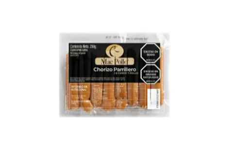 Mac Pollo Chorizo parrillero (250 grs 8 unds)