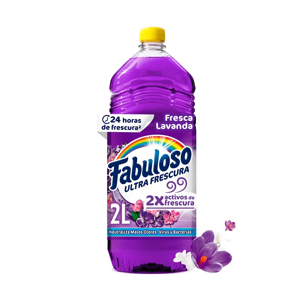 Limpia Pisos Fabuloso Antibacterial Lavanda 2L 1