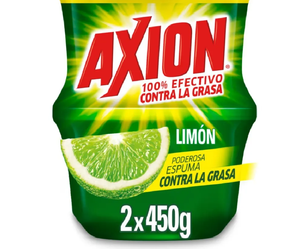 Lavaplatos en Crema Axion Limon 450g x 2und