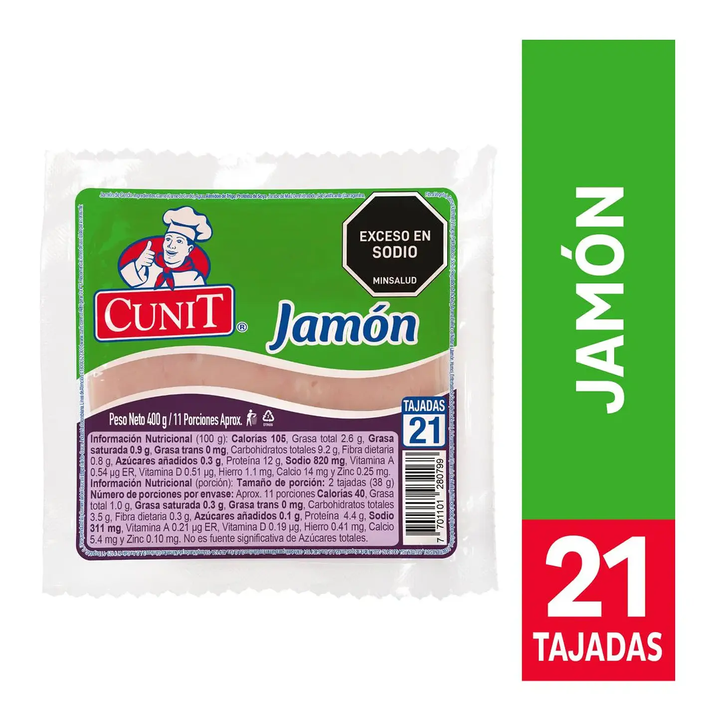 Jamón Cunit 400 grs 1
