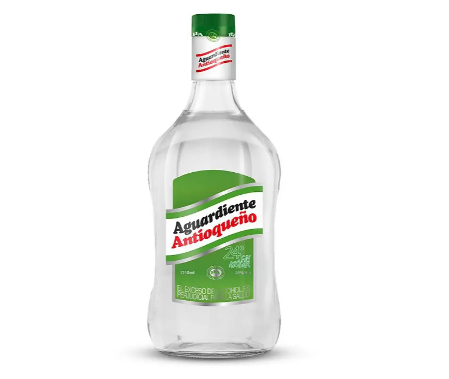 Aguardiente Antioqueño sin Azúcar Garrafa Verde (2 Lt) 1