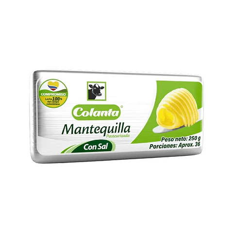 Mantequilla Colanta Barra 250 grs