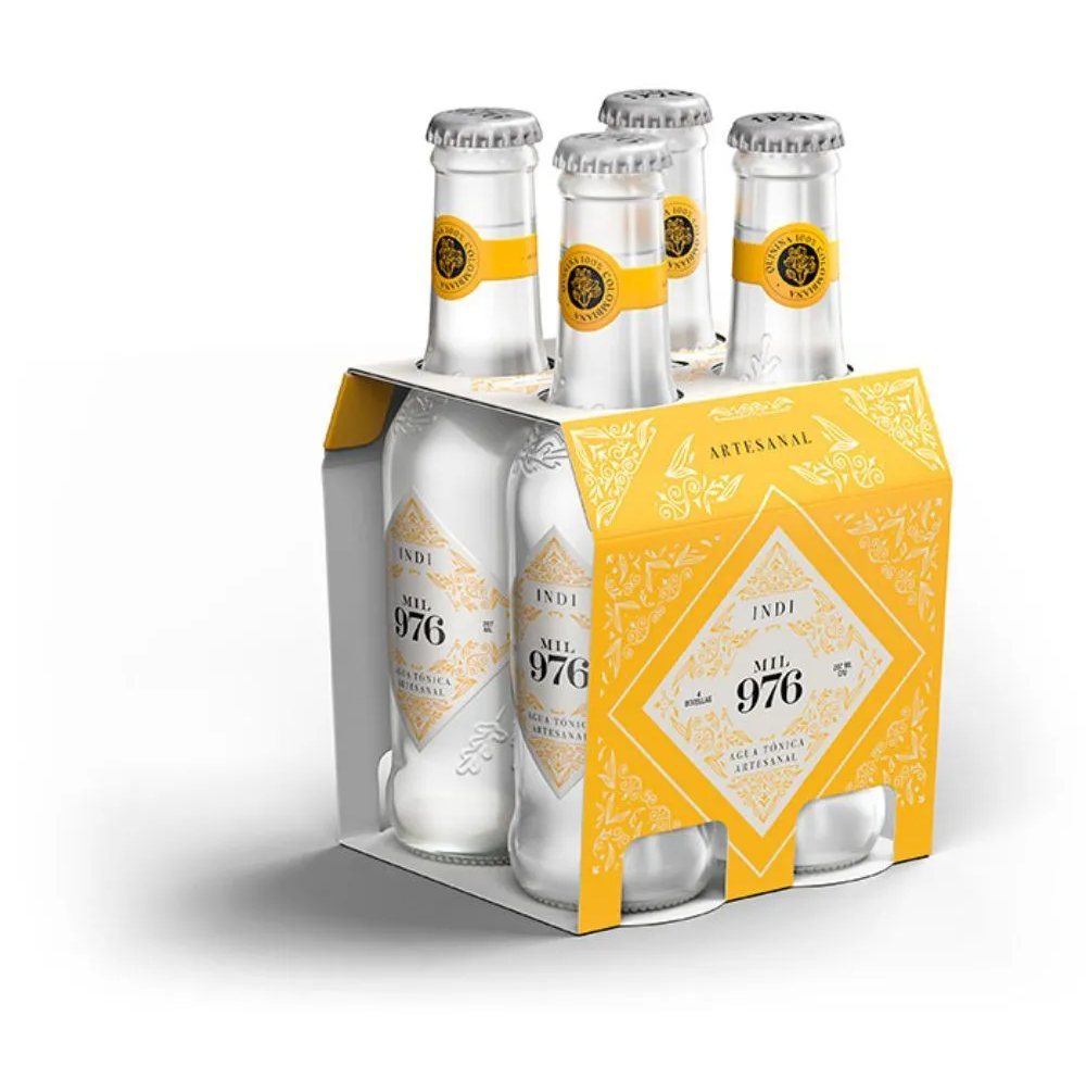 Agua Tónica Mil 976 Indi Artesanal 207 Ml x 4 Unds