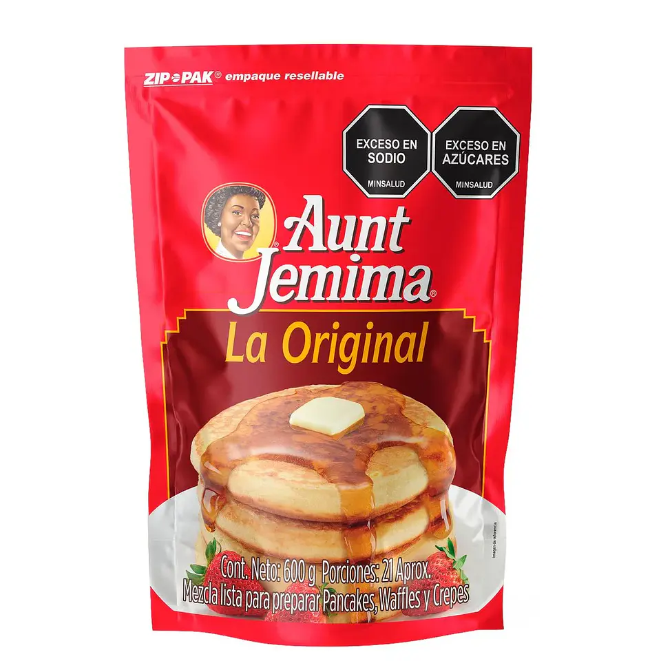 Pancake Aunt Jemima Original DP Zipper 600 grs 24 Unds 1